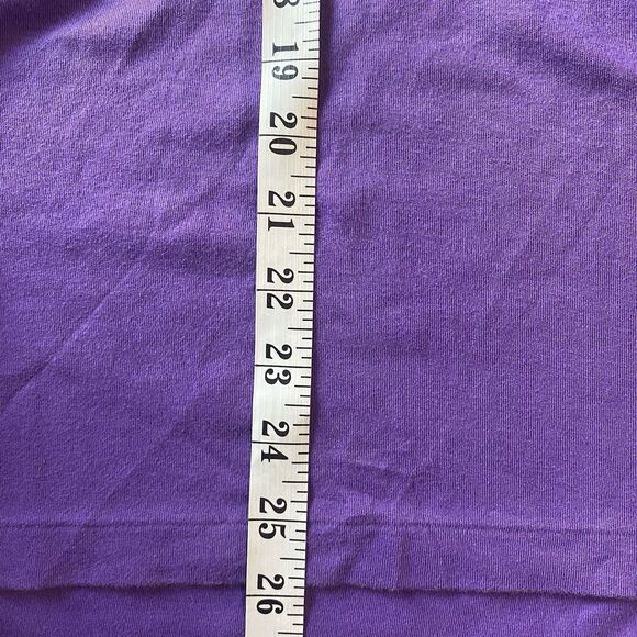 Polo Ralph Lauren Short Sleeve Purple Polo Shirt Men's Size Medium Yellow Pony - Picture 5 of 7